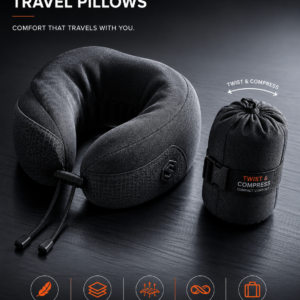 CloudRest™ Memory Foam Travel Pillow
